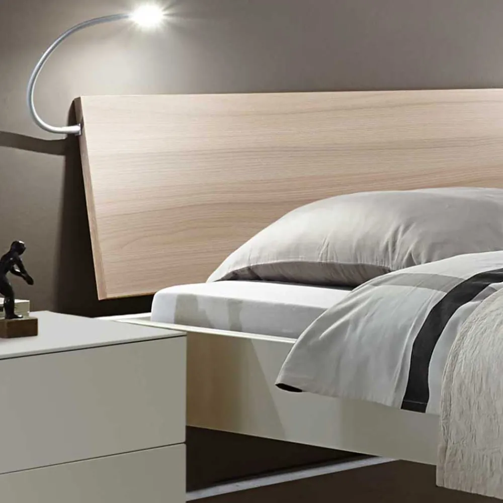 Wohnen Set Bettgestell mit Nachtkommoden - Gregoriano (dreiteilig)