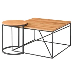 Wohnen Set Couchtisch & Beistelltisch - Castania (zweiteilig)