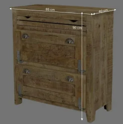 Wohnen Set Design Flur Möbel massiv - Suennas (sechsteilig)