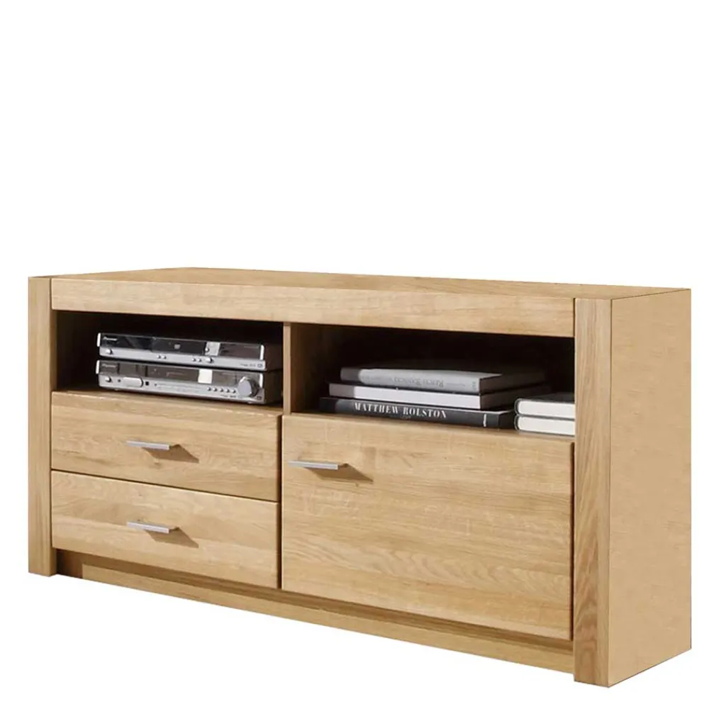 Wohnen Wohnzimmerschränke|Wohnwände*Set Design Wohnwand aus Asteiche - Landuva (vierteilig)