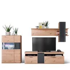 Wohnen Wohnwände|Wohnwand*Set Design Wohnwand Möbel - Vecenda (dreiteilig)