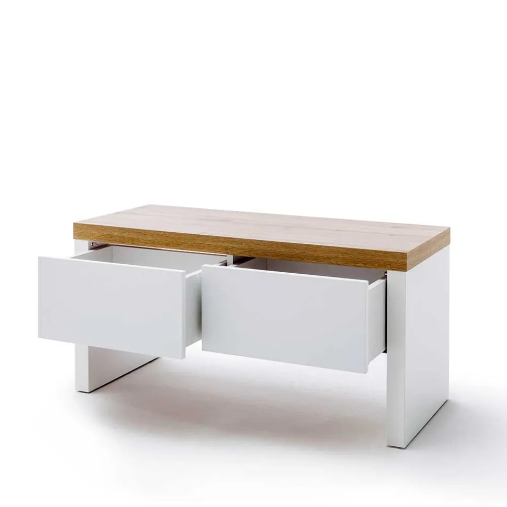 Wohnen Set Dielen Möbel Kombi mit LED - Nusenia (fünfteilig)