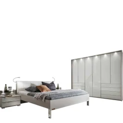 Wohnen Set Doppelbett & Schrank - Nino (vierteilig)
