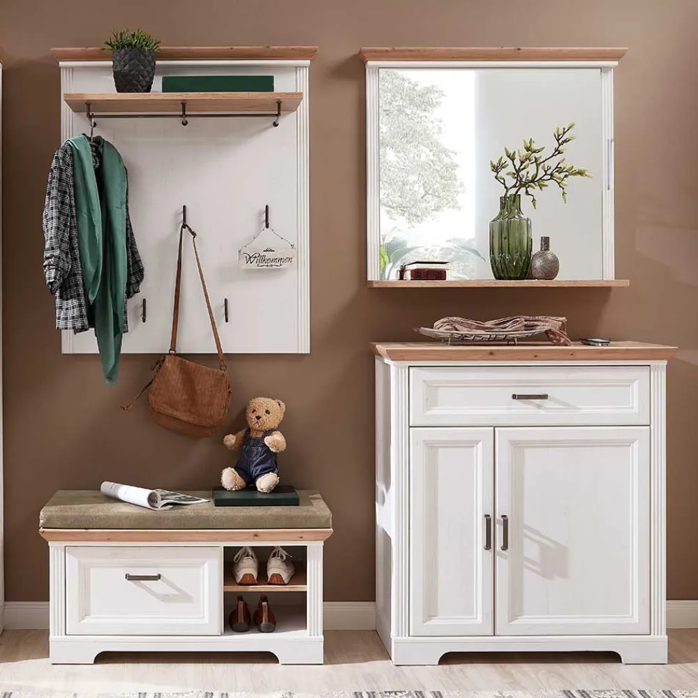 Wohnen Diele Komplett|Garderoben*Set Flur Einrichtung Möbel - Nurelcas (vierteilig)