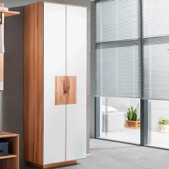 Wohnen Set Flurmöbel in Weiß Kernbuche - Mandrey (fünfteilig)