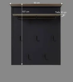 Wohnen Set Garderoben Einrichtung in Grau - Thumbs (dreiteilig)