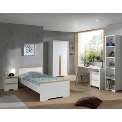 Wohnen Set Jugendmöbel in Weiß - Eldrus (sechsteilig)
