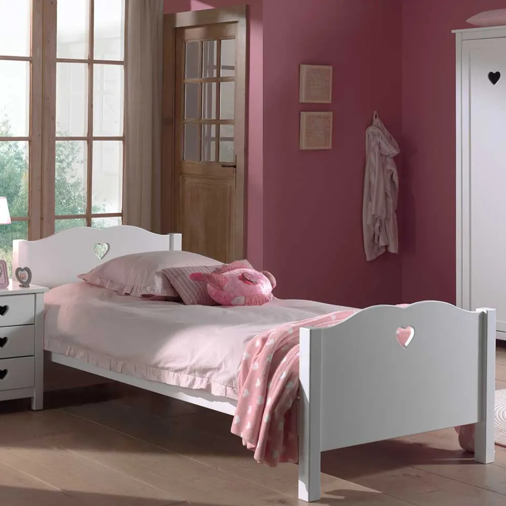 Wohnen Jugendzimmer Komplett*Set Jugendzimmer Einrichtung Grandory in Weiß (dreiteilig)