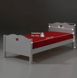 Wohnen Jugendzimmer Komplett*Set Jugendzimmer Einrichtung Grandory in Weiß (dreiteilig)