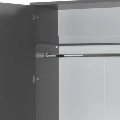 Wohnen Set Jugendzimmermöbel in Dunkelgrau - Navlius (sechsteilig)