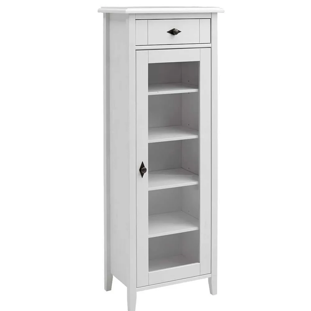 Wohnen Badezimmer Komplett*Set Landhaus Badmöbel aus Holz - Satumare (dreiteilig)