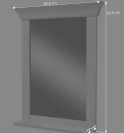 Wohnen Badezimmer Komplett*Set Landhaus Badmöbel aus Holz - Satumare (dreiteilig)