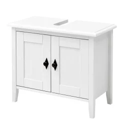 Wohnen Badezimmer Komplett*Set Landhaus Badmöbel aus Holz - Satumare (dreiteilig)