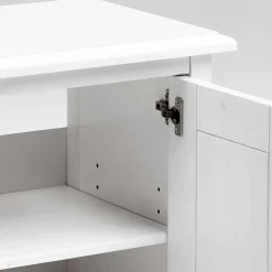 Wohnen Badezimmer Komplett*Set Landhaus Badmöbel aus Holz - Satumare (dreiteilig)