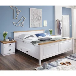 Wohnen Betten|Betten*Set Landhausbett & Nachtschränke - Sibiuta (dreiteilig)