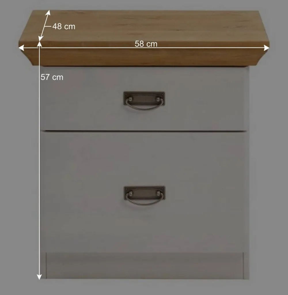 Wohnen Betten|Betten*Set Landhausbett & Nachtschränke - Sibiuta (dreiteilig)