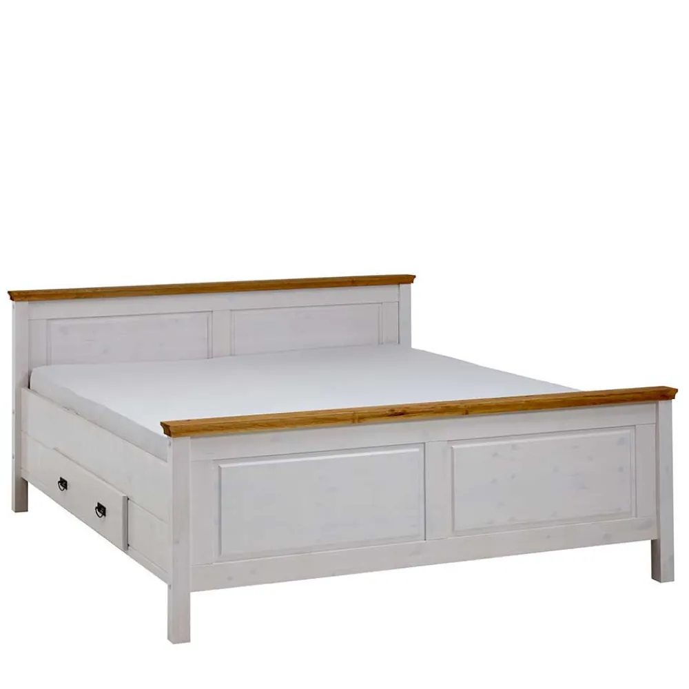 Wohnen Betten|Betten*Set Landhausbett & Nachtschränke - Sibiuta (dreiteilig)