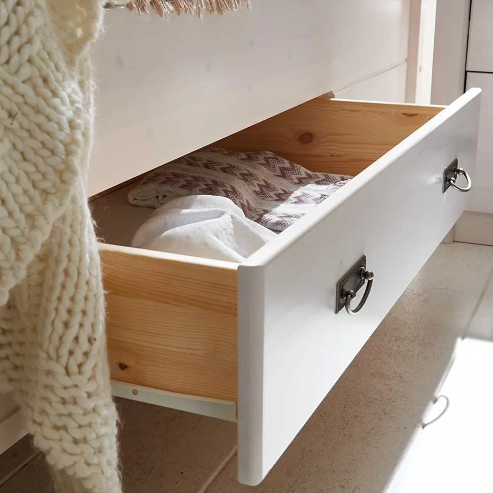 Wohnen Betten|Betten*Set Landhausbett & Nachtschränke - Sibiuta (dreiteilig)