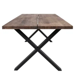 Wohnen Sitzgruppe|Küchen-Essgruppen*Set Loft X-Fuß Tisch & Tischsessel - Ghaz (siebenteilig)