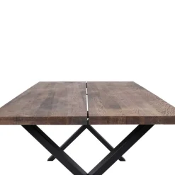 Wohnen Sitzgruppe|Küchen-Essgruppen*Set Loft X-Fuß Tisch & Tischsessel - Ghaz (siebenteilig)