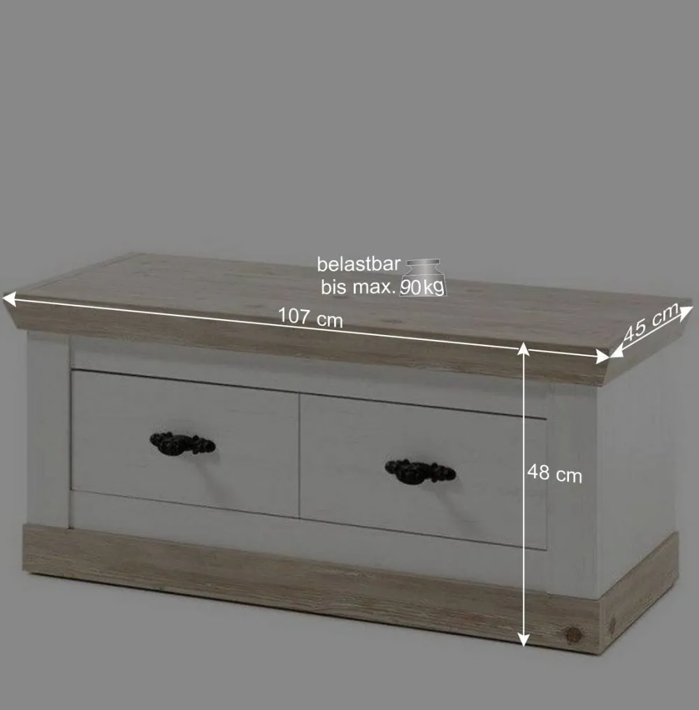 Wohnen Set Möbel für Diele komplett - Nedita (fünfteilig)