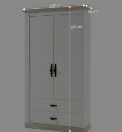 Wohnen Set Möbel für Diele komplett - Nedita (fünfteilig)