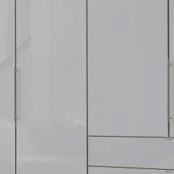 Wohnen Set Schlafzimmer in Hellgrau & Braun - Ocavado (vierteilig)