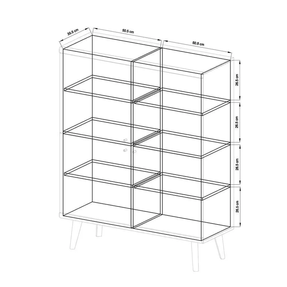 Wohnen Set Skandi Möbel fürs Wohnzimmer - Cablos (vierteilig)