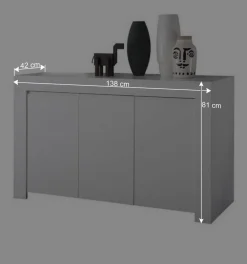 Wohnen Wohnwände|Wohnwand*Set TV Lowboard & Regal & Sideboard - Mikes (dreiteilig)