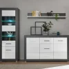 Wohnen Wohnzimmerschränke*Set Vitrine & Highboard & Regal - Istensa (dreiteilig)