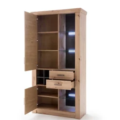 Wohnen Set Wohnmöbel in Dekor Eiche - Wykina (vierteilig)