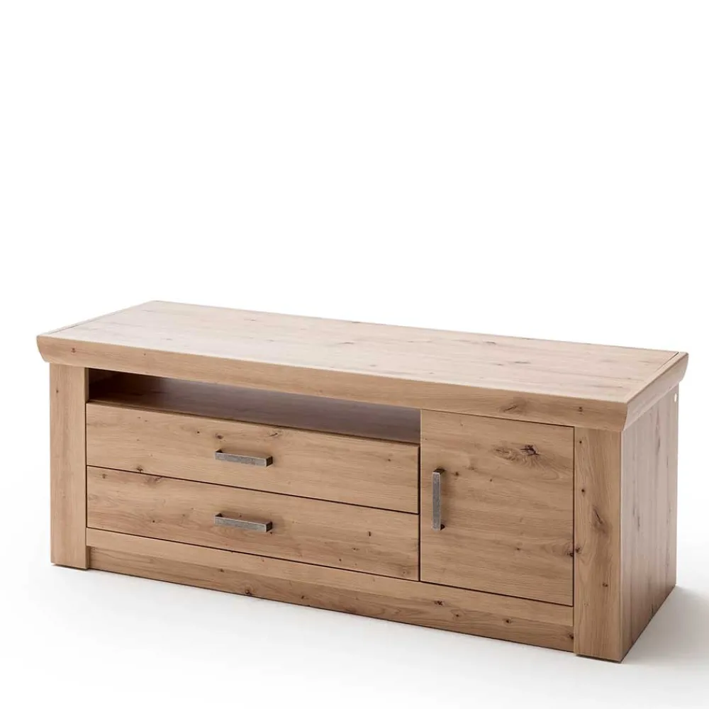 Wohnen Set Wohnmöbel in Dekor Eiche - Wykina (vierteilig)