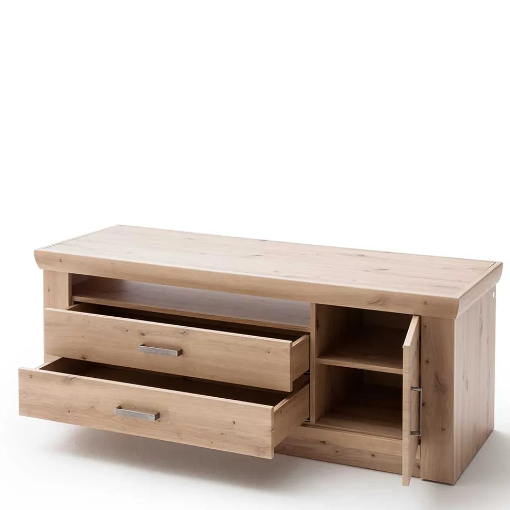 Wohnen Set Wohnmöbel in Dekor Eiche - Wykina (vierteilig)