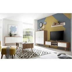 Wohnen Set Wohnzimmer Möbel mit Sofatisch - Cablos I (fünfteilig)