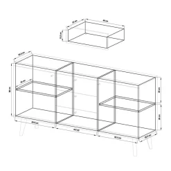 Wohnen Set Wohnzimmer Möbel mit Sofatisch - Cablos I (fünfteilig)