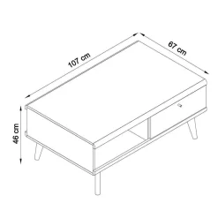 Wohnen Set Wohnzimmer Möbel mit Sofatisch - Cablos I (fünfteilig)