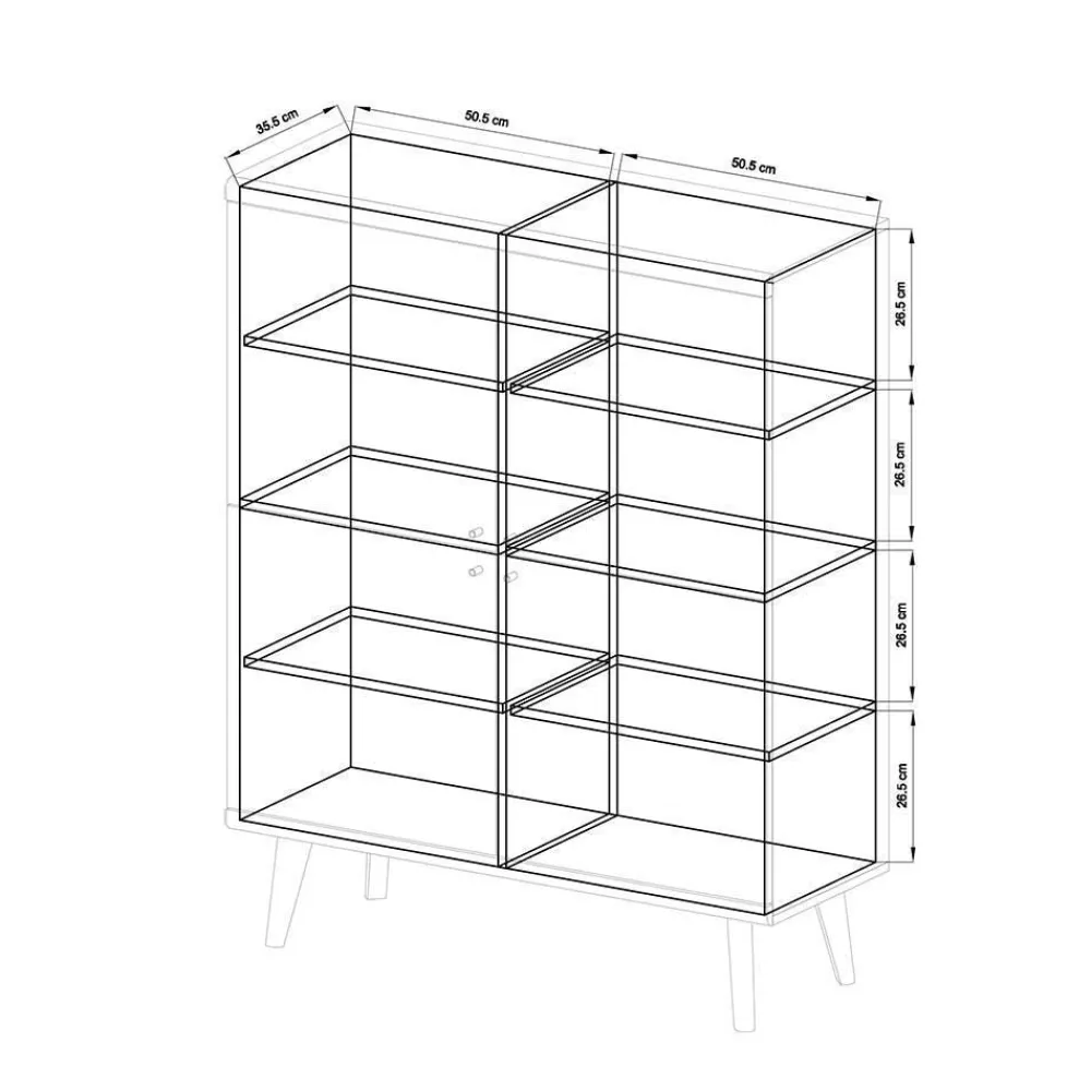 Wohnen Set Wohnzimmermöbel im Skandi Design - Cablos II (fünfteilig)