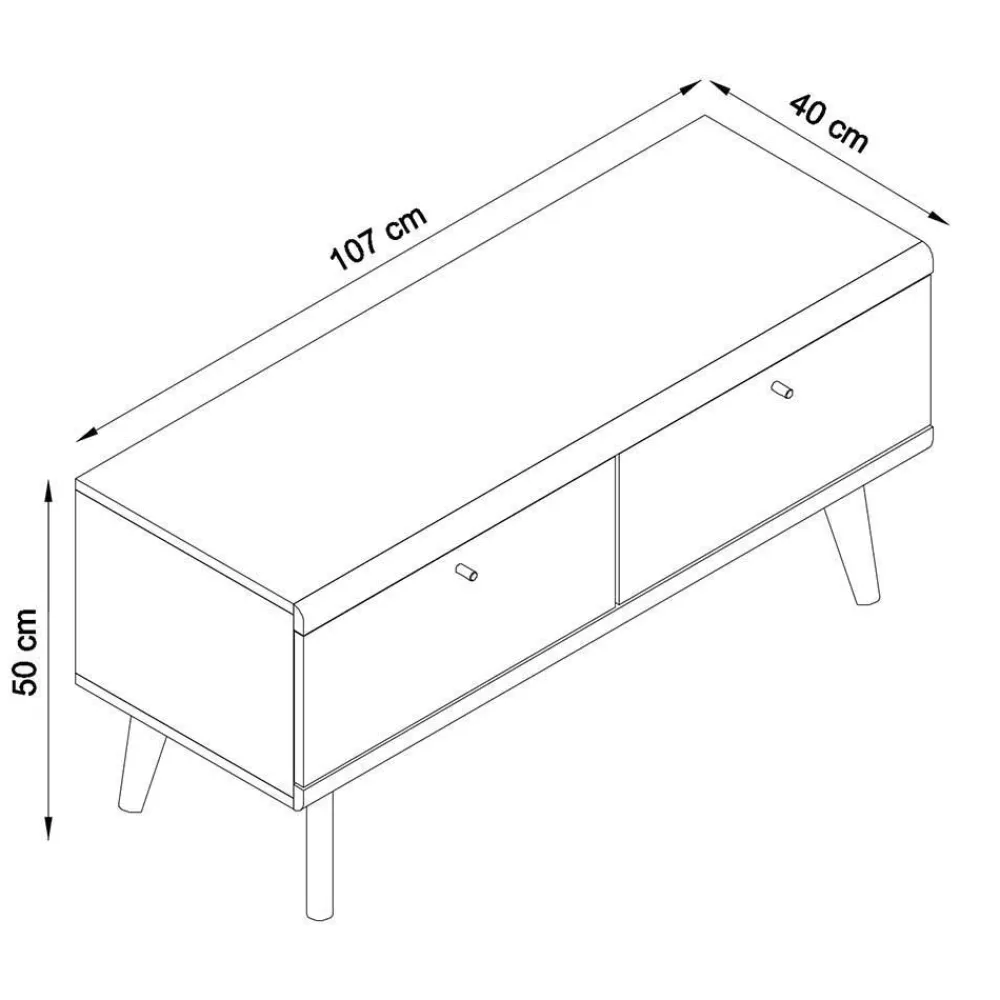 Wohnen Set Wohnzimmermöbel im Skandi Design - Cablos II (fünfteilig)