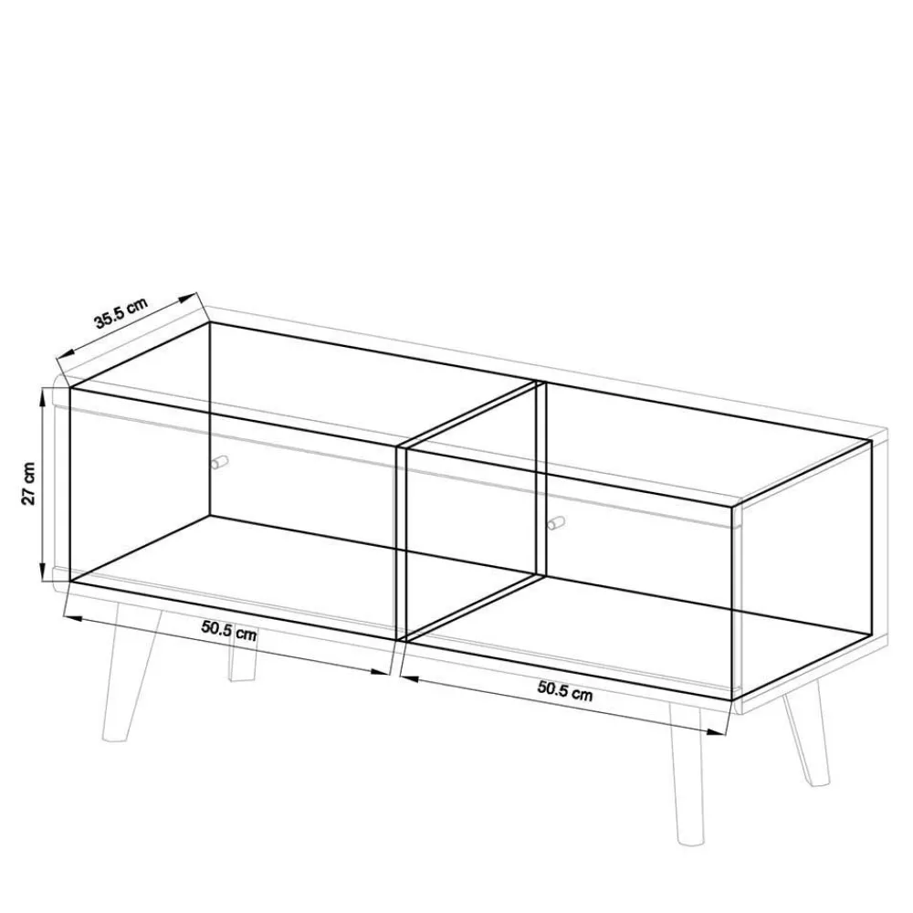 Wohnen Set Wohnzimmermöbel im Skandi Design - Cablos II (fünfteilig)