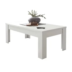 Wohnen Wohnzimmer Komplett*Set Wohnzimmer-Möbel in Weiß lackiert - Mikes (vierteilig)