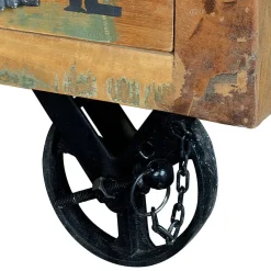 Wohnen Holztruhen*Shabby Chic Couchtisch mit Industry Flair - Vatrima