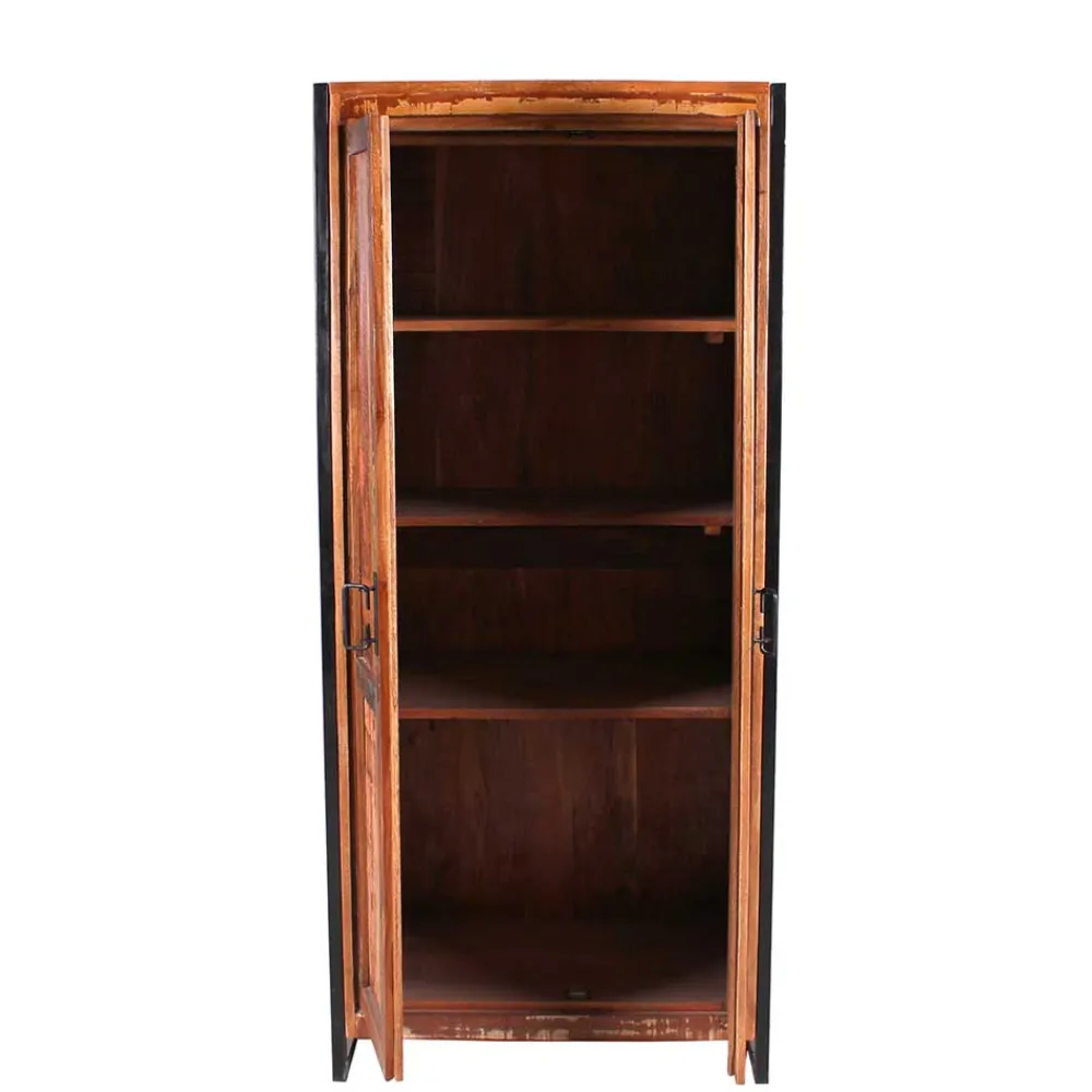 Wohnen Designermöbel|Shabby Chic Möbel*Shabby Chic Dielenschrank aus Recyclingholz - Ensley