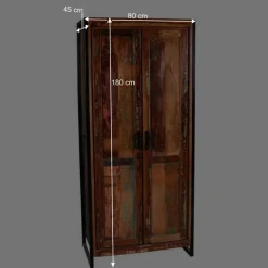 Wohnen Designermöbel|Shabby Chic Möbel*Shabby Chic Dielenschrank aus Recyclingholz - Ensley