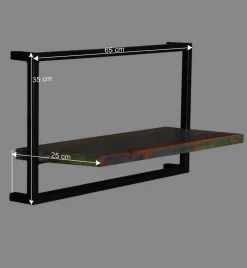 Wohnen Shabby Chic Hängeregal aus Recyclingholz - Jamaica