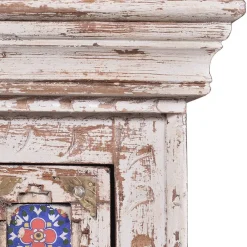 Wohnen Shabby Chic Nachtkommode in Antikweiß - Mirell