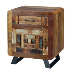 Wohnen Shabby Chic Nachtkommode aus Recyclingholz - Tunar
