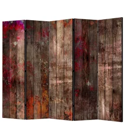 Wohnen Shabby Chic Paravent in Bretterwand Optik - Nico