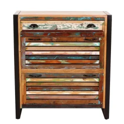 Wohnen Shabby Chic Schuhschrank aus Recyclingholz - Vosbadus