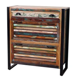 Wohnen Shabby Chic Schuhschrank aus Recyclingholz - Vosbadus