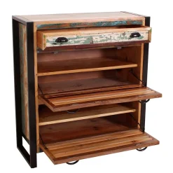 Wohnen Shabby Chic Schuhschrank aus Recyclingholz - Vosbadus